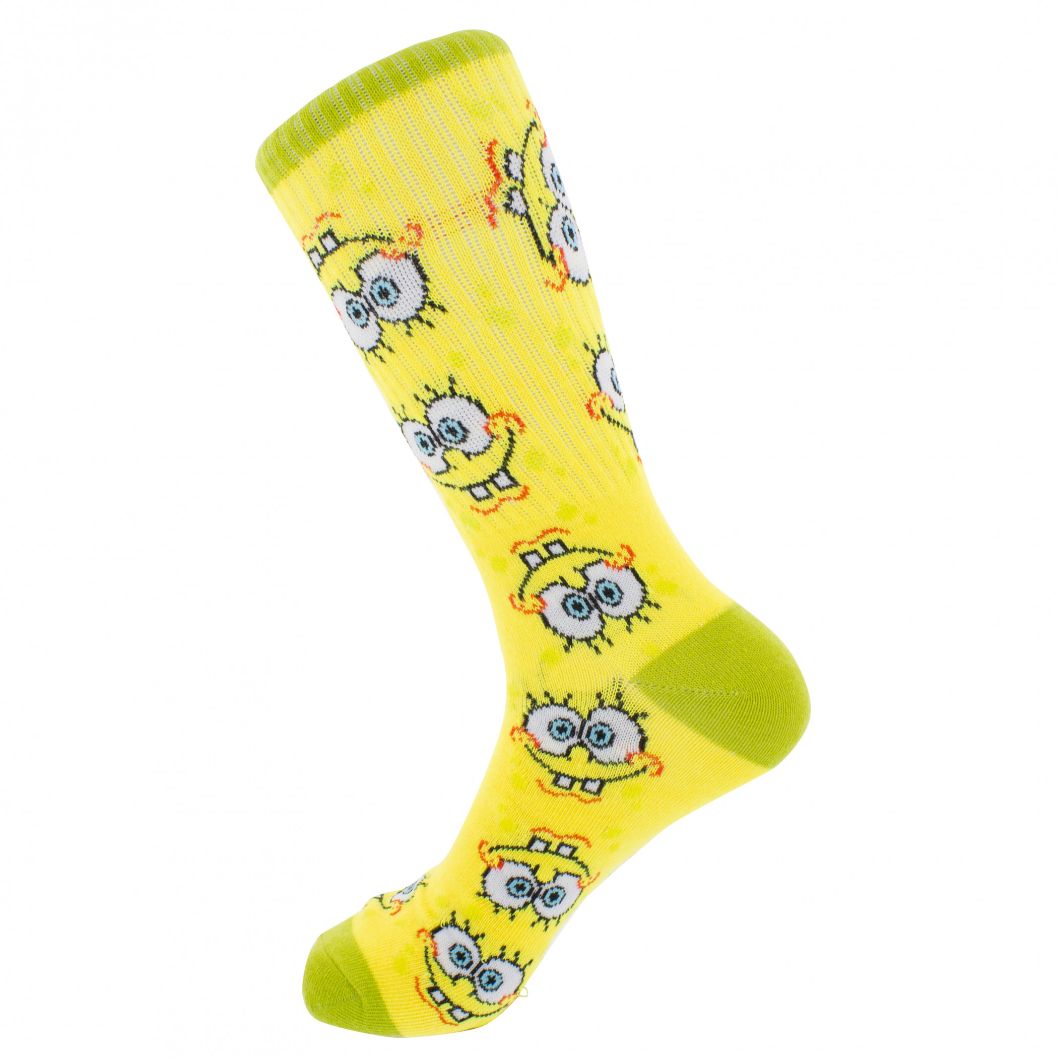 SpongeBob SquarePants Face Collage Crew Socks